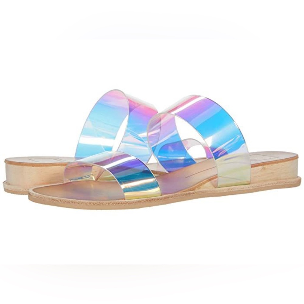 Dolce Vita Payce Iridescent Slide Sandal Size 6